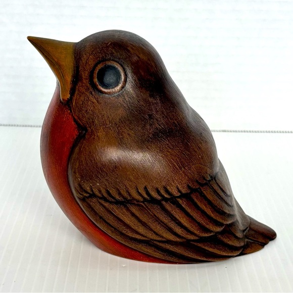 Source Unknown Other - Vintage  ROBIN BIRD Marked/Signed ME Matte Ceramic